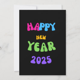 SILVESTER GREETINGS 2025 Farbkarte Feiertagskarte
