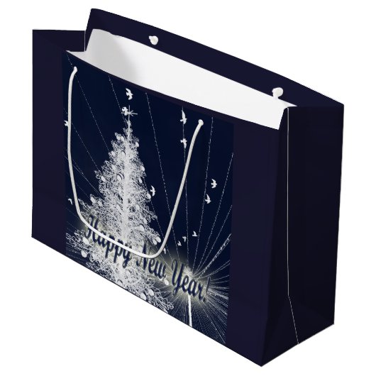 Silvester Große Geschenktüte (Vorderseite Schrägansicht)
