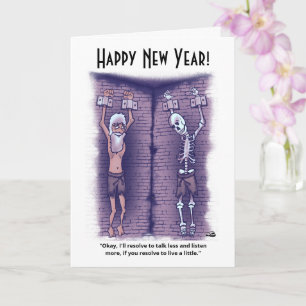 Silvester-Grußkarte zum Leben Karte