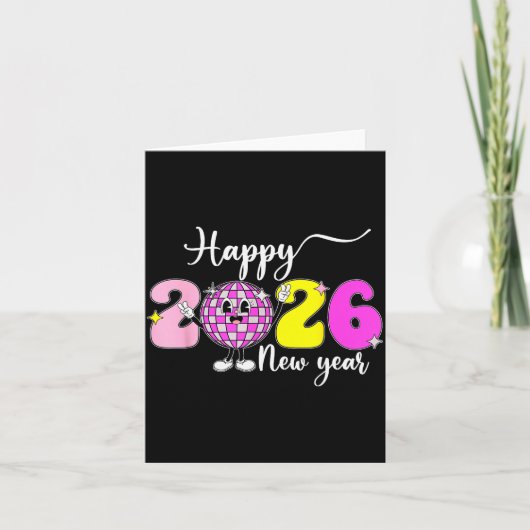 Silvester Hallo 2026 Frohes Neues Jahr 2026 Disc Karte (Vorderseite)