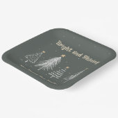 Silvester-, Helle- und Shinty-Party Pappteller (Gewinkelt)