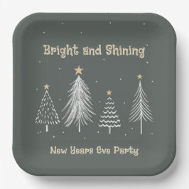 Silvester-, Helle- und Shinty-Party Pappteller