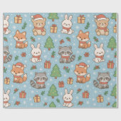 Silvester im Wald Geschenkpapier (Flach)