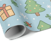 Silvester im Wald Geschenkpapier (Rolleneckpunkt)