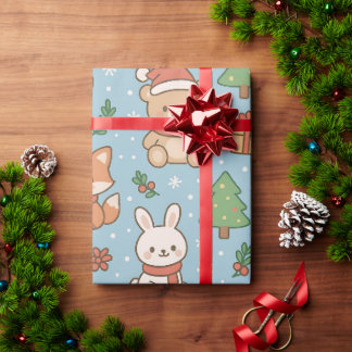Silvester im Wald Geschenkpapier