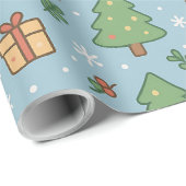Silvester im Wald Geschenkpapier (Rolleneckpunkt)