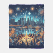 Silvester in New York City Fleecedecke (Vorderseite)