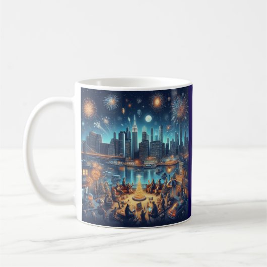 Silvester in New York City Kaffeetasse (Links)