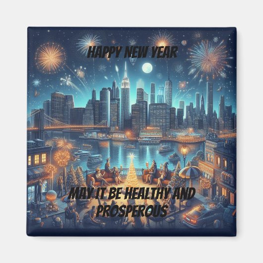 Silvester in New York City Magnet (Vorne)
