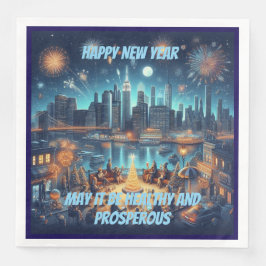 Silvester in New York City Serviette