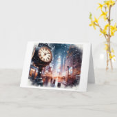Silvester in New York, Karte (Gelbe Blume)