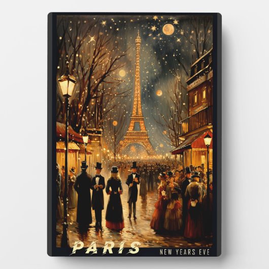 Silvester in Paris Fotoplatte (Vorderseite)