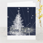 Silvester Karte (Gelbe Blume)