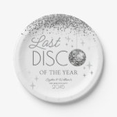 Silvester letzte Diskothek des Jahres Party Pappteller (Vorderseite)