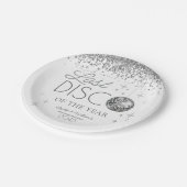 Silvester letzte Diskothek des Jahres Party Pappteller (Schrägansicht)