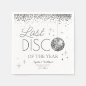 Silvester letzte Diskothek des Jahres Party Serviette (Vorderseite)