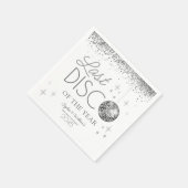 Silvester letzte Diskothek des Jahres Party Serviette (Ecke)