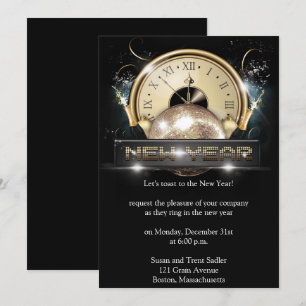 Silvester Night Party Einladung