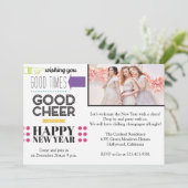 Silvester Night Party Einladung (Stehend Vorderseite)