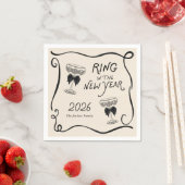 Silvester Papier Serviette (Beispiel)