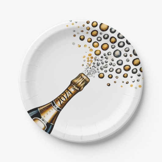 Silvester Pappteller (Vorderseite)