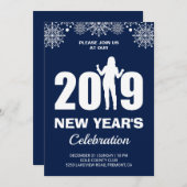 Silvester-Party 2019 Einladung (Vorne/Hinten)