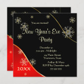 Silvester Party 2020 Einladung (Vorne/Hinten)