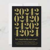 Silvester-Party 2024 Einladung (Vorderseite)