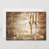 Silvester-Party Böhk Lights Einladung (Vorderseite)