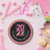 Silvester Party Champagner Streamer 2022 Pappteller (Party)