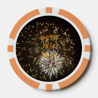 Silvester Party Dekoration / Gefallen - Feuerwerks Pokerchips