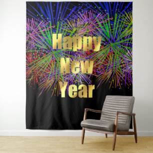 Silvester-Party-Dekorationshintergrund Wandteppich