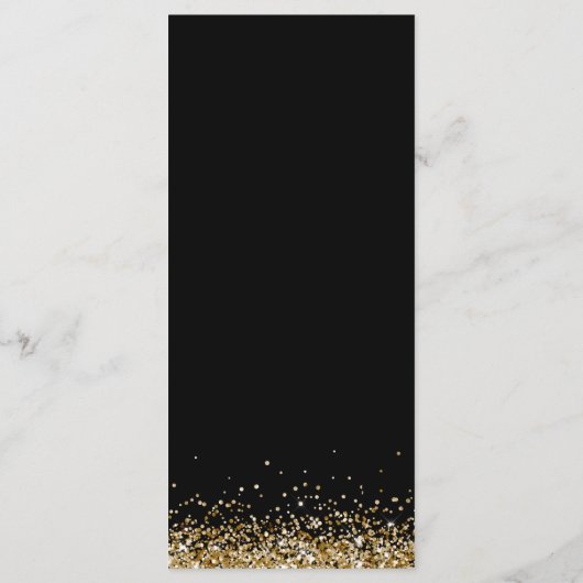 Silvester Party Dinner Menü Menükarte (Rückseite)