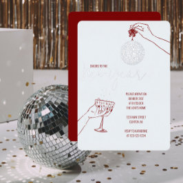 Silvester Party Doodle Folieneinladung