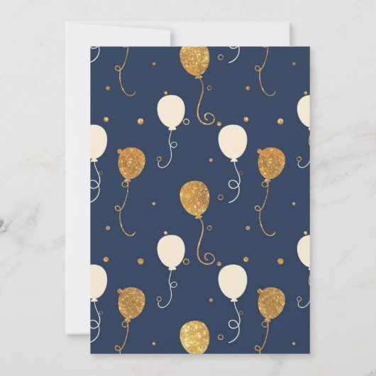 Silvester-Party Einladung (Rückseite)