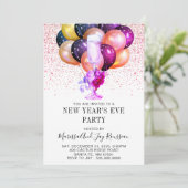 Silvester-Party Einladung (Stehend Vorderseite)