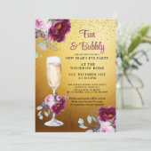 Silvester-Party Einladung (Stehend Vorderseite)