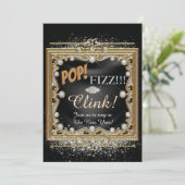 Silvester Party Einladung (Stehend Vorderseite)