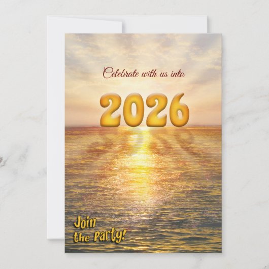 Silvester-Party Einladung (Vorderseite)