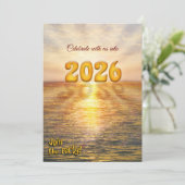 Silvester-Party Einladung (Stehend Vorderseite)