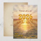 Silvester-Party Einladung (Vorne/Hinten)