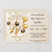 Silvester-Party Einladung (Vorne/Hinten)