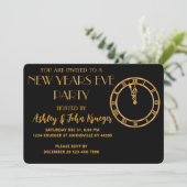 Silvester Party Einladung (Stehend Vorderseite)