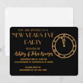 Silvester Party Einladung (Vorne/Hinten)