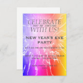 Silvester-Party Einladung (Vorne/Hinten)