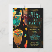 Silvester Party Einladung (Vorderseite)