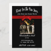 Silvester-Party Einladung (Vorne/Hinten)