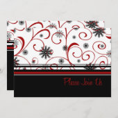 Silvester-Party Einladung (Vorne/Hinten)