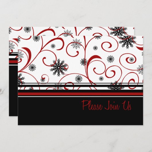 Silvester-Party Einladung (Vorne/Hinten)