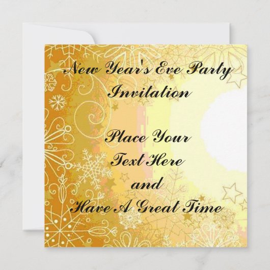 Silvester-Party Einladung (Rückseite)